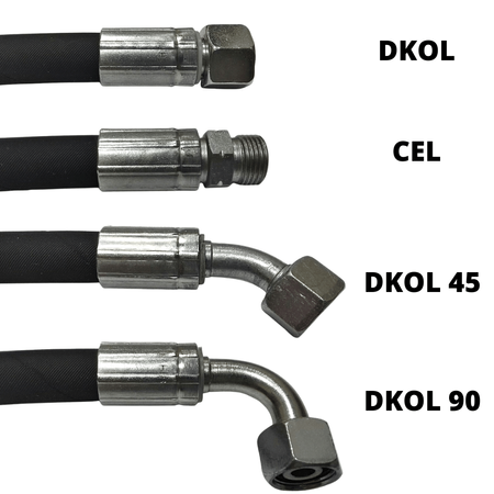 Przewód Hydrauliczny DN10 1SN M18x1.5 DKOL-CEL 750mm 180bar