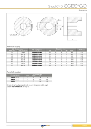 Sprzęgło SGEA51D04052FG fi-32 - MP Filtri