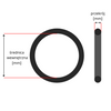 Oring 37.5x3.55 80FPM O-ring 37.5x3.55 10szt.